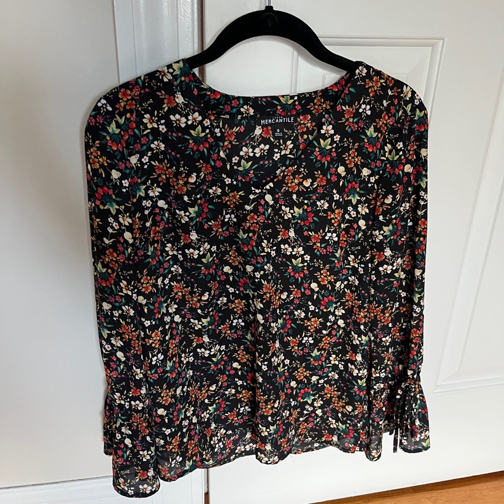 J. Crew Fall Floral Blouse